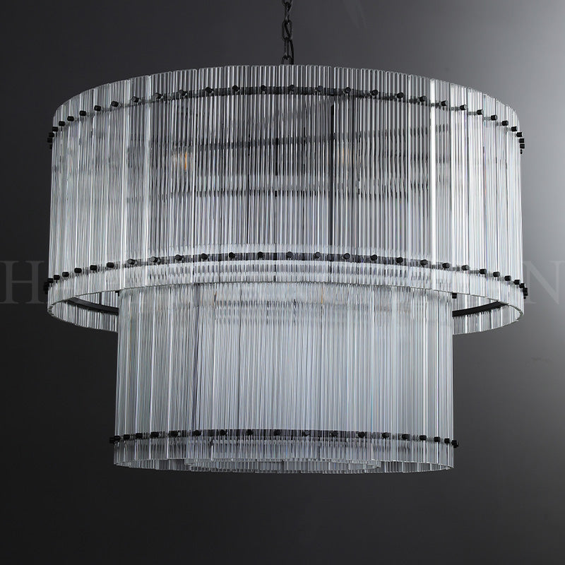 xinyue Lighting Damian TWO-TIER Round Chandelier 37"