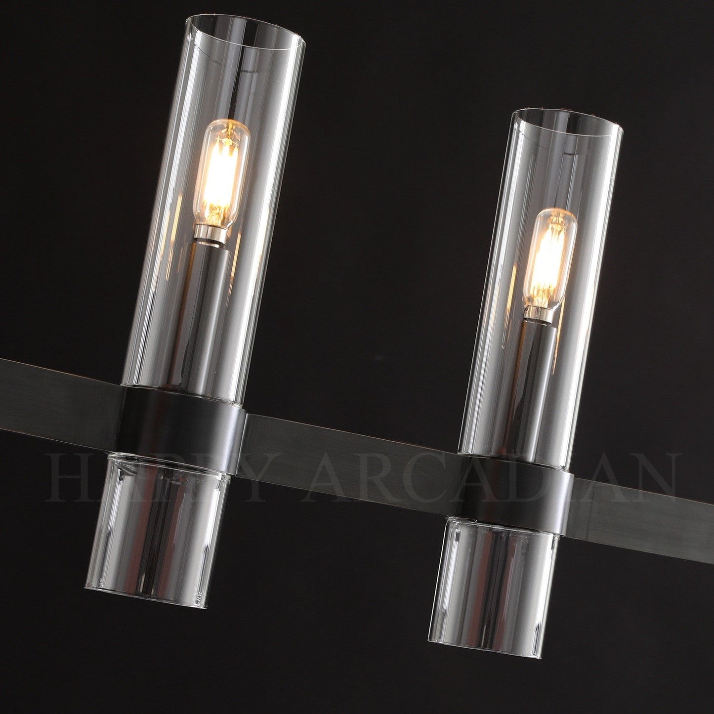 xinyue Lighting Rebecca Linear Chandelier Modern 71", 9-Light
