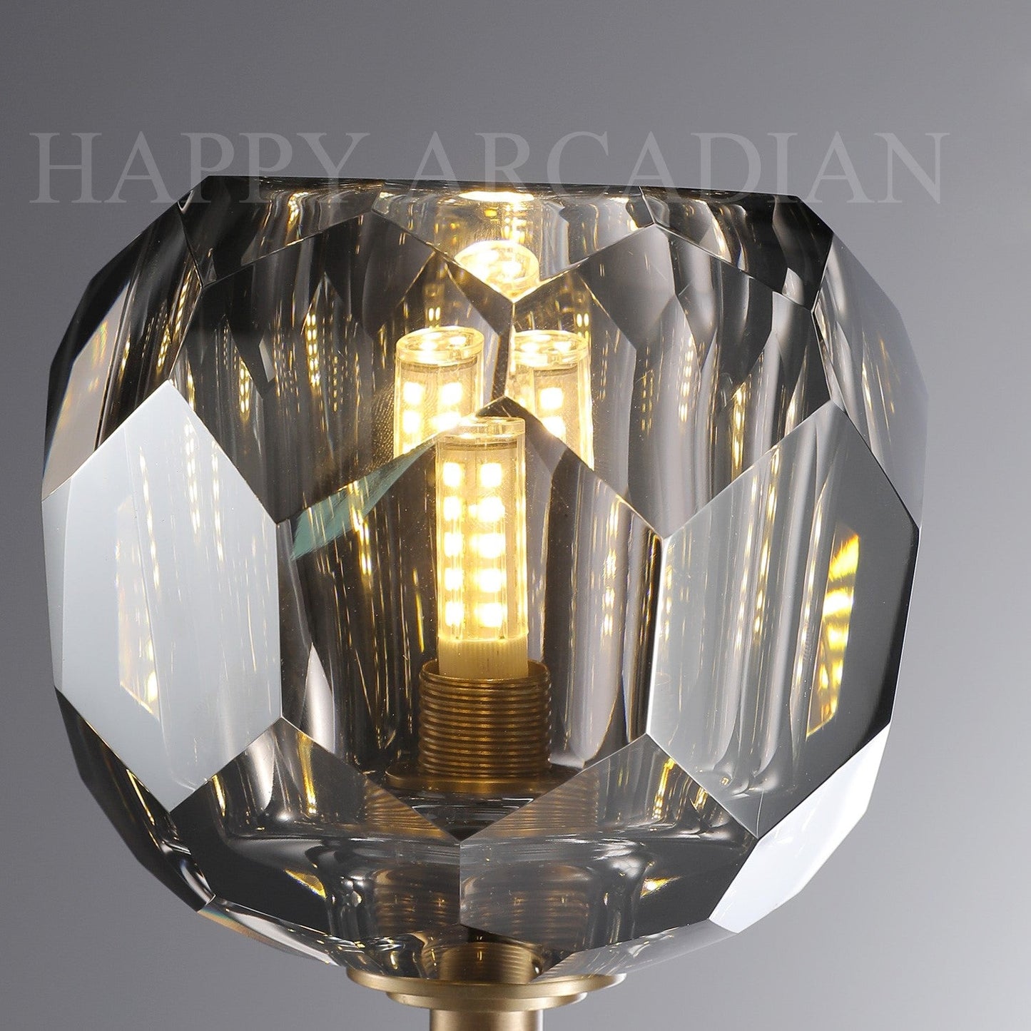 xinyue Lighting Bola De Short Style Smoke Crystal Wall Sconces