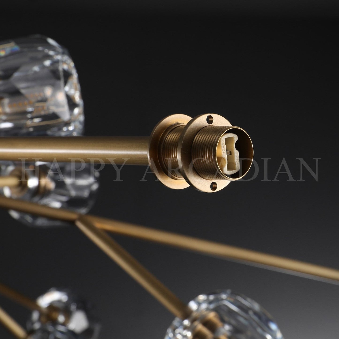 xinyue Lighting Bola De Clear Crystal Round Chandelier 60"