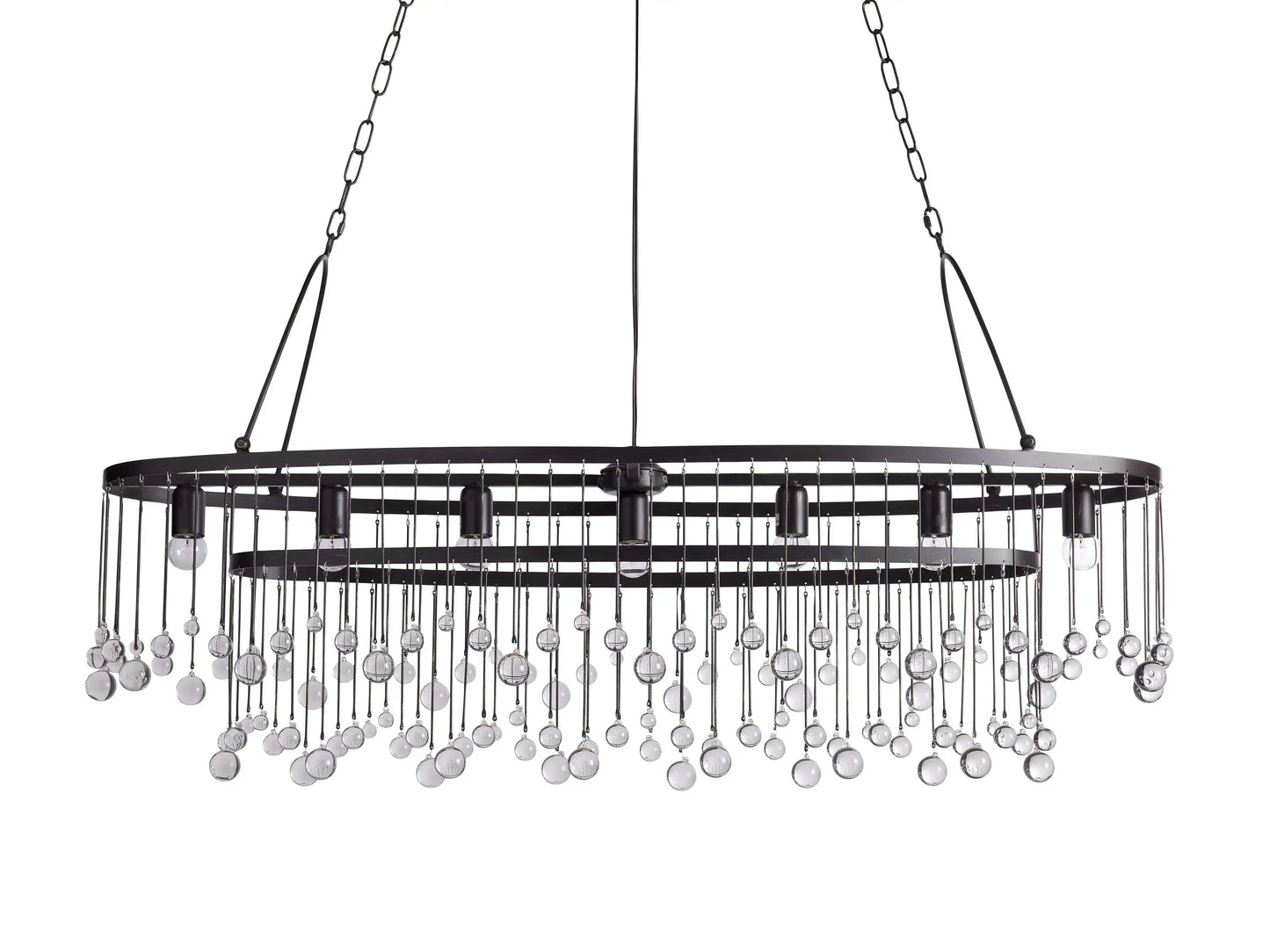Aubrey Crystal Ball 7 Light Chandelier