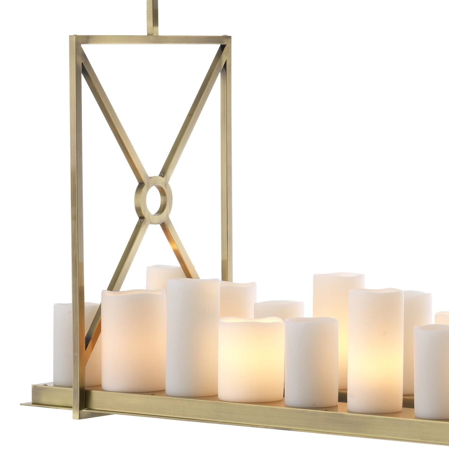 Commodore Modern Chandelier - Black/Brass