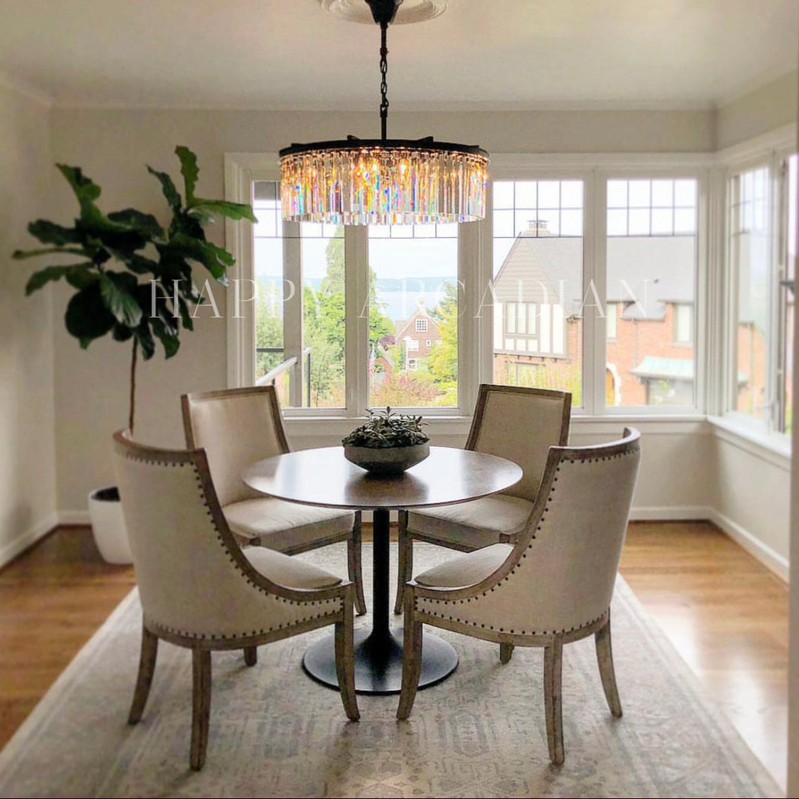 XINYUE Crystal Round Chandelier