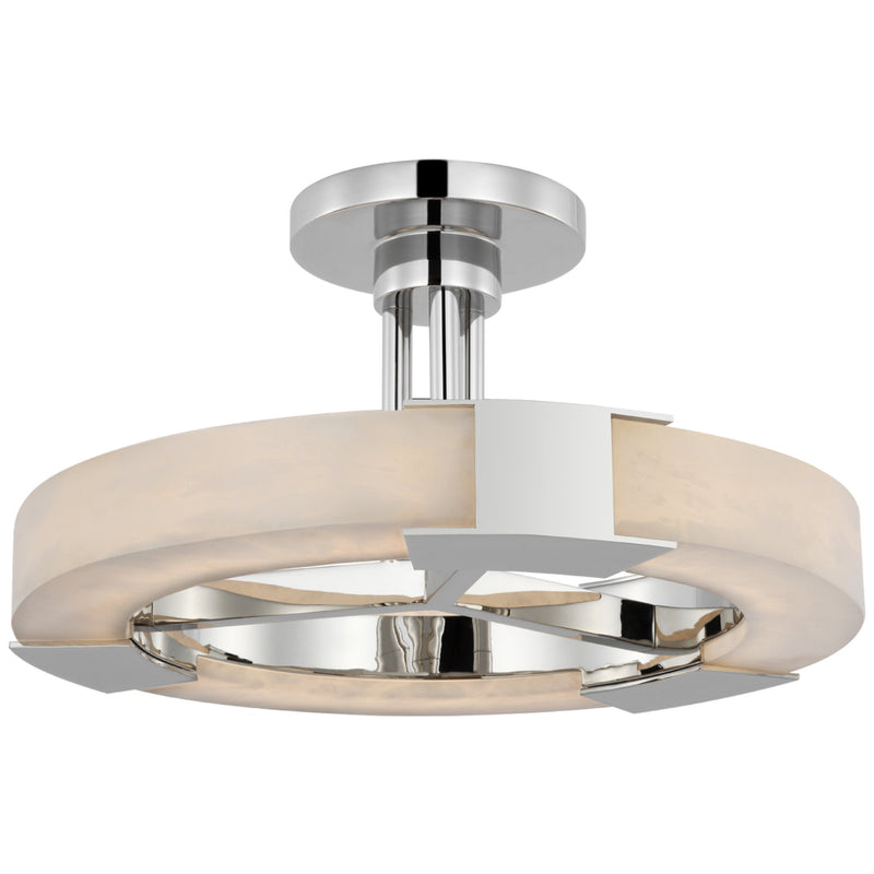 Claire Alabaster Medium Ring Semi-Flush Mount