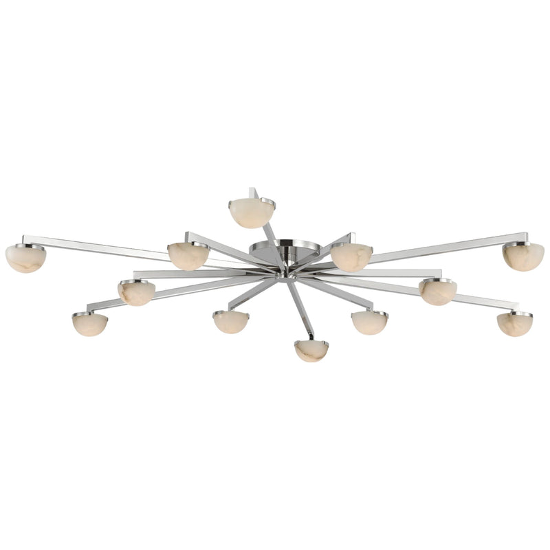 Gisoo Alabaster Large Staggered Arm Flush Mount