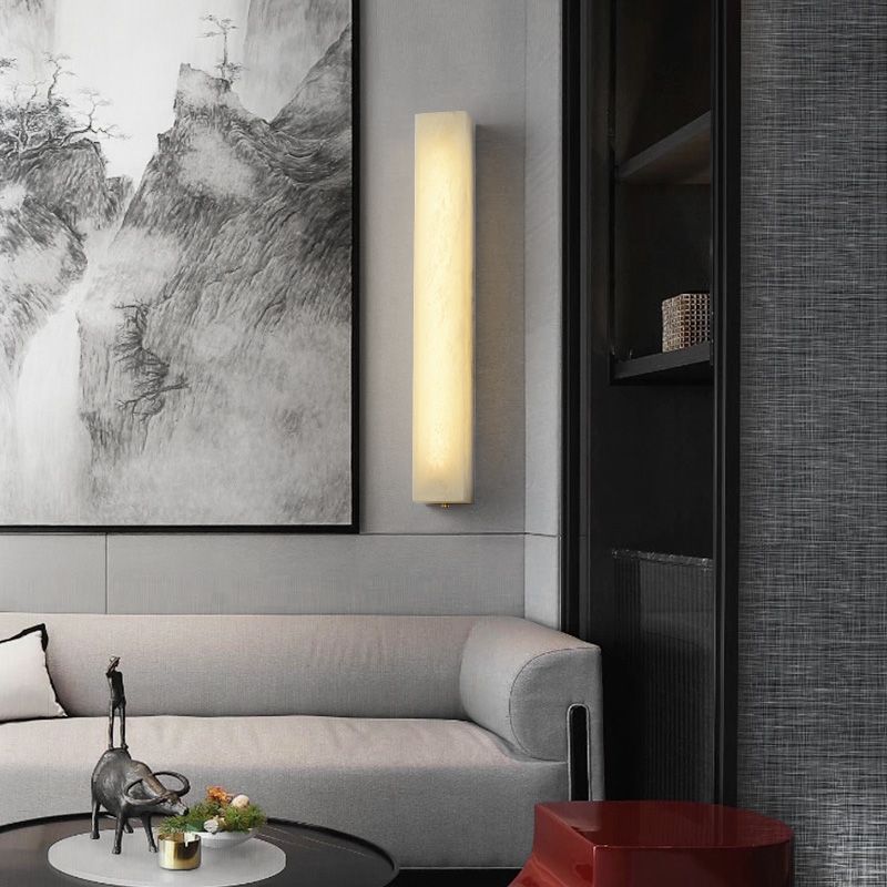Emma Alabaster Wall Sconce, Modern Wall Lamp Fixture