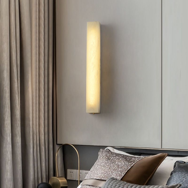 Emma Alabaster Wall Sconce, Modern Wall Lamp Fixture