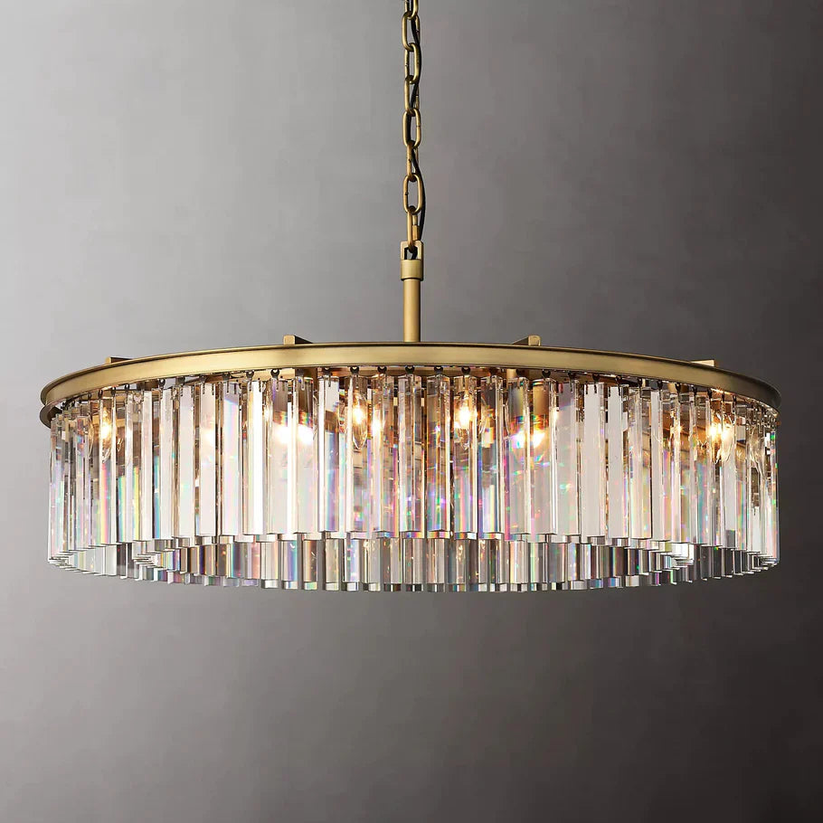 XINYUE Crystal Round Chandelier