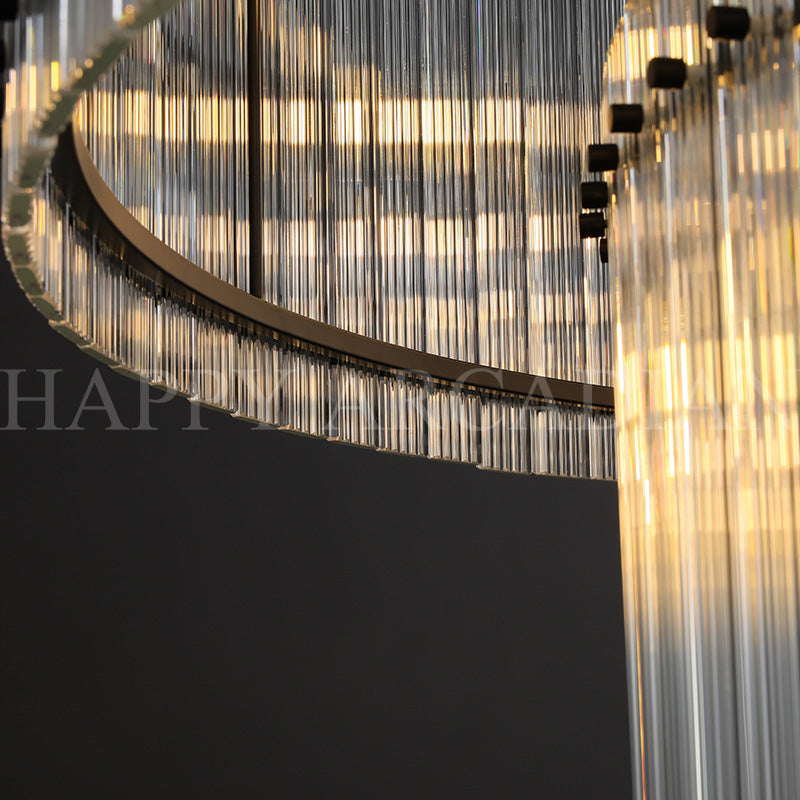xinyue Lighting Damian Two-Tier Round Chandelier 60"