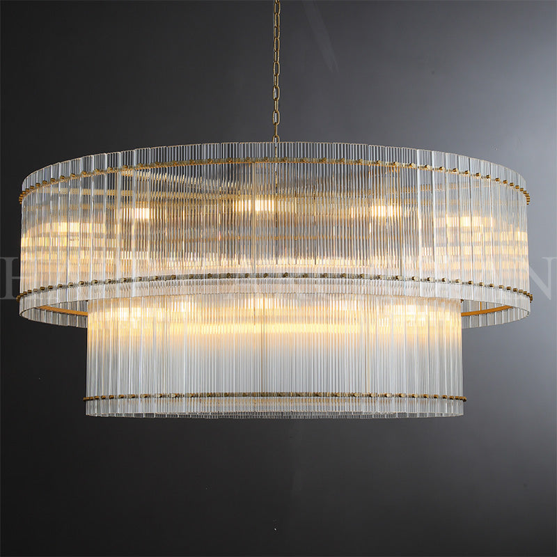 xinyue Lighting Damian TWO-TIER Round Chandelier 48″