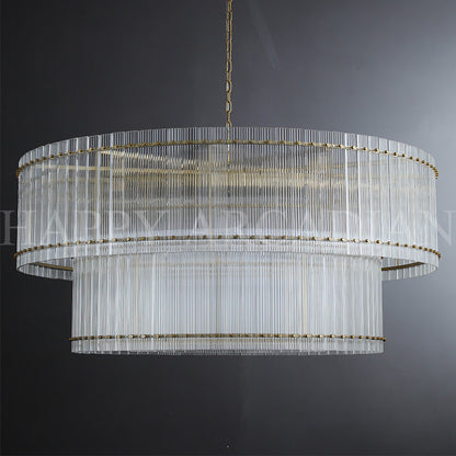 xinyue Lighting Damian Two-Tier Round Chandelier 60"