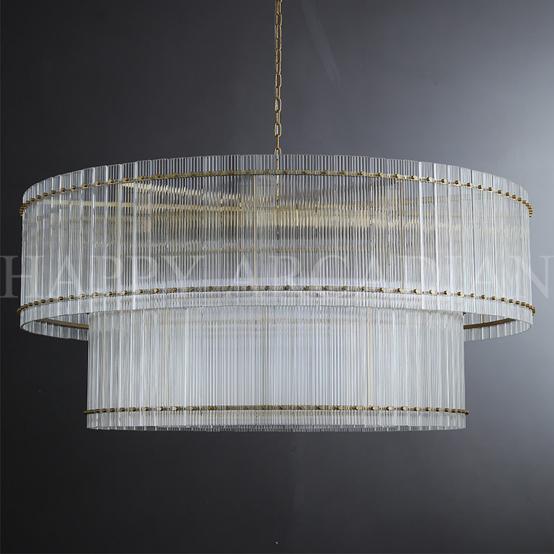 xinyue Lighting Damian TWO-TIER Round Chandelier 48″