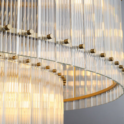 xinyue Lighting Damian Two-Tier Round Chandelier 60"