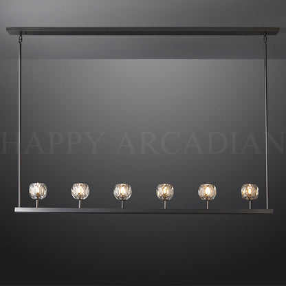 xinyue Lighting Bola De Modern Cristal Crystal Linear Chandelier 60"