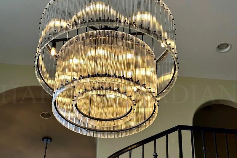 xinyue Lighting Damian TWO-TIER Round Chandelier 48″