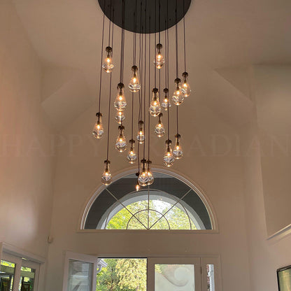 xinyue Lighting Raindrop Round Chandelier 47",21-Lights