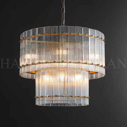 xinyue Lighting Damian TWO-TIER Round Chandelier 37"