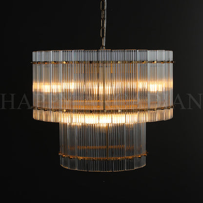 xinyue Lighting Damian TWO-TIER Round Chandelier 37"