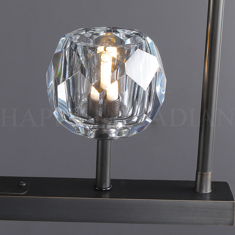 xinyue Lighting Bola De Modern Cristal Crystal Linear Chandelier 60"