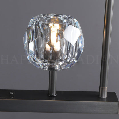 xinyue Lighting Bola De Modern Cristal Crystal Linear Chandelier 60"