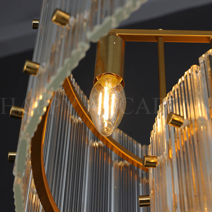 xinyue Lighting Damian TWO-TIER Round Chandelier 22″