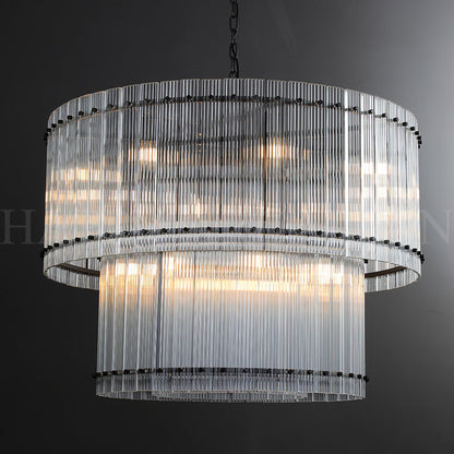 xinyue Lighting Damian TWO-TIER Round Chandelier 37"