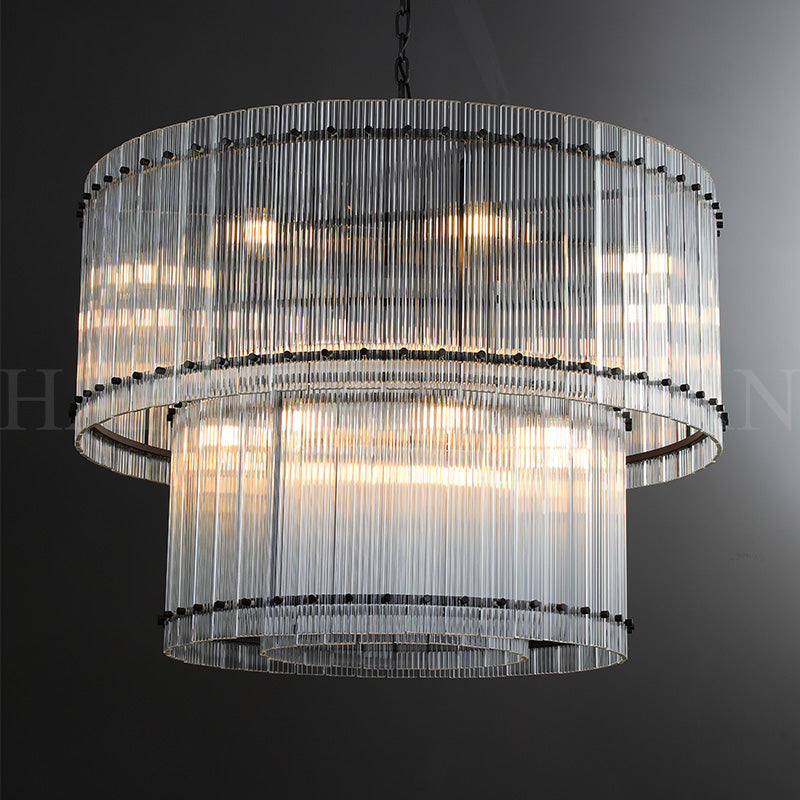 xinyue Lighting Damian TWO-TIER Round Chandelier 37"