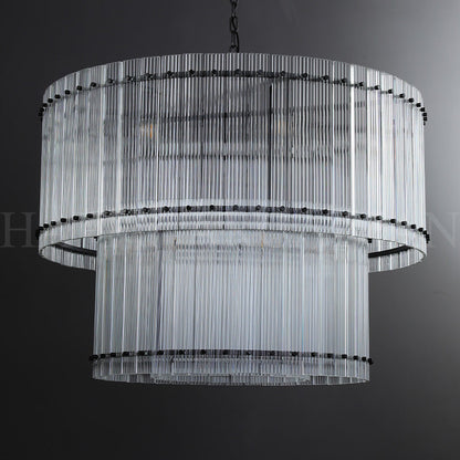 xinyue Lighting Damian TWO-TIER Round Chandelier 37"