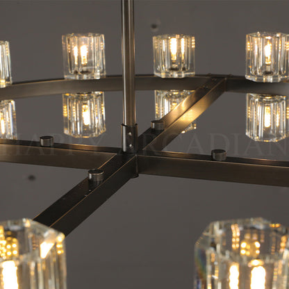 xinyue Lighting  Harrison Crystal Round Chandelier 60"