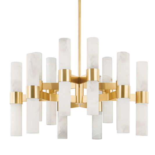 Caleb 24 Light Alabatser Dining Table Chandelier