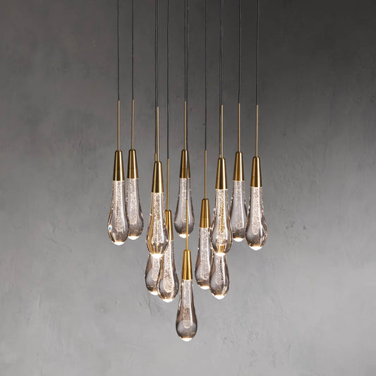 Soltaire Modern 17'' 24'' 36'' Round Chandelier Lighting