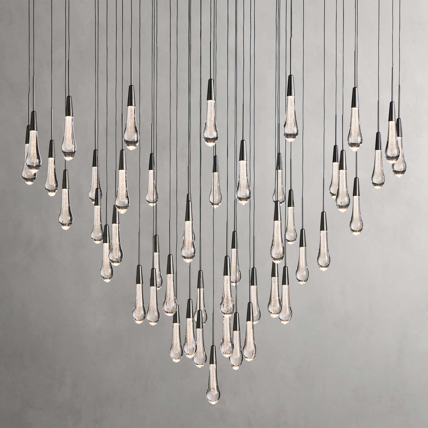 Soltaire Modern 17'' 24'' 36'' Round Chandelier Lighting