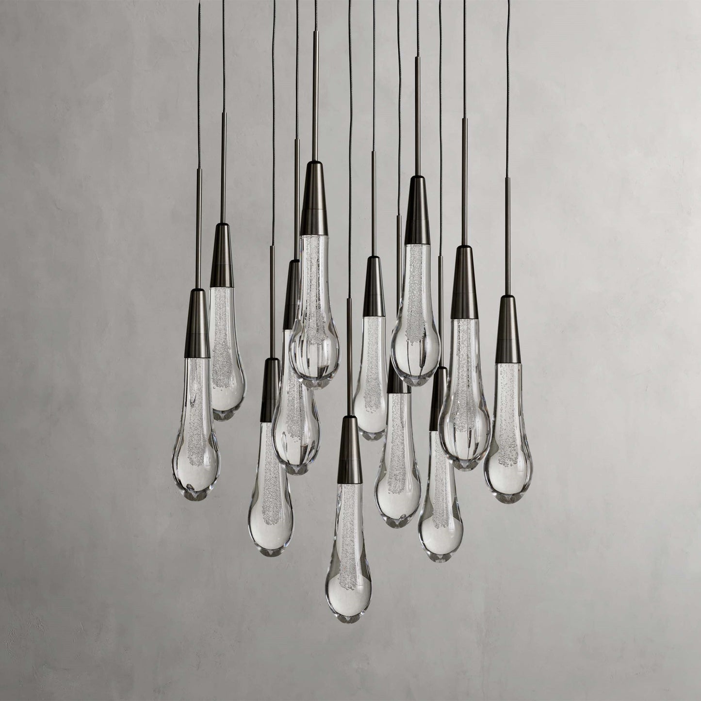 Soltaire Modern 17'' 24'' 36'' Round Chandelier Lighting