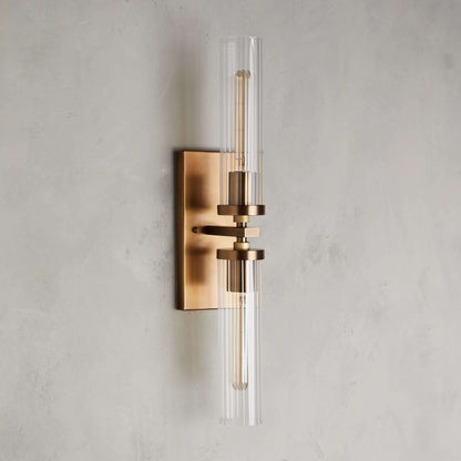 Andreas Glass Modern Wall Lamp 2 Light