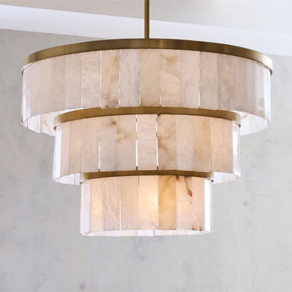 Windham Alabaster 3 Tier Chandelier