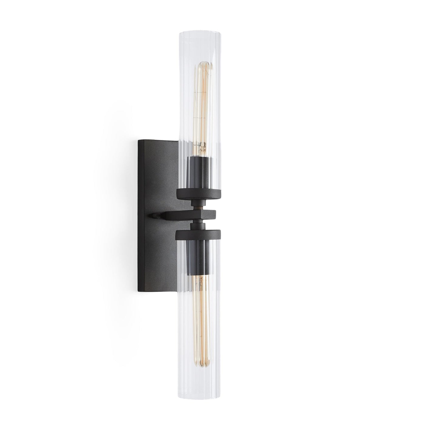 Andreas Glass Modern Wall Lamp 2 Light