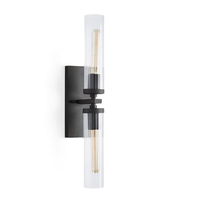 Andreas Glass Modern Wall Lamp 2 Light