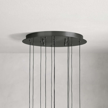 Soltaire Modern 17'' 24'' 36'' Round Chandelier Lighting