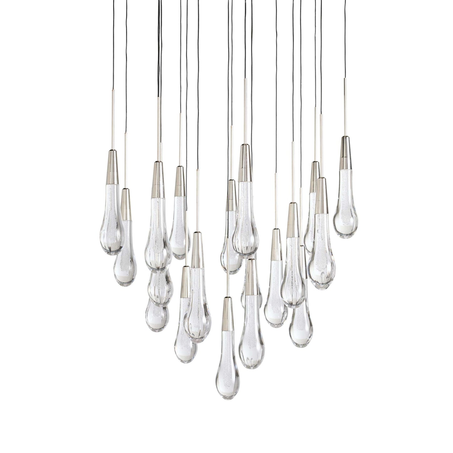 Soltaire Modern 17'' 24'' 36'' Round Chandelier Lighting