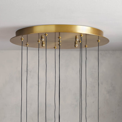 Soltaire Modern 17'' 24'' 36'' Round Chandelier Lighting