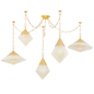 Nora Modern Kitchen Island Chain Glass Chandelier