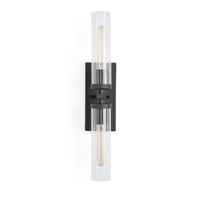 Andreas Glass Modern Wall Lamp 2 Light