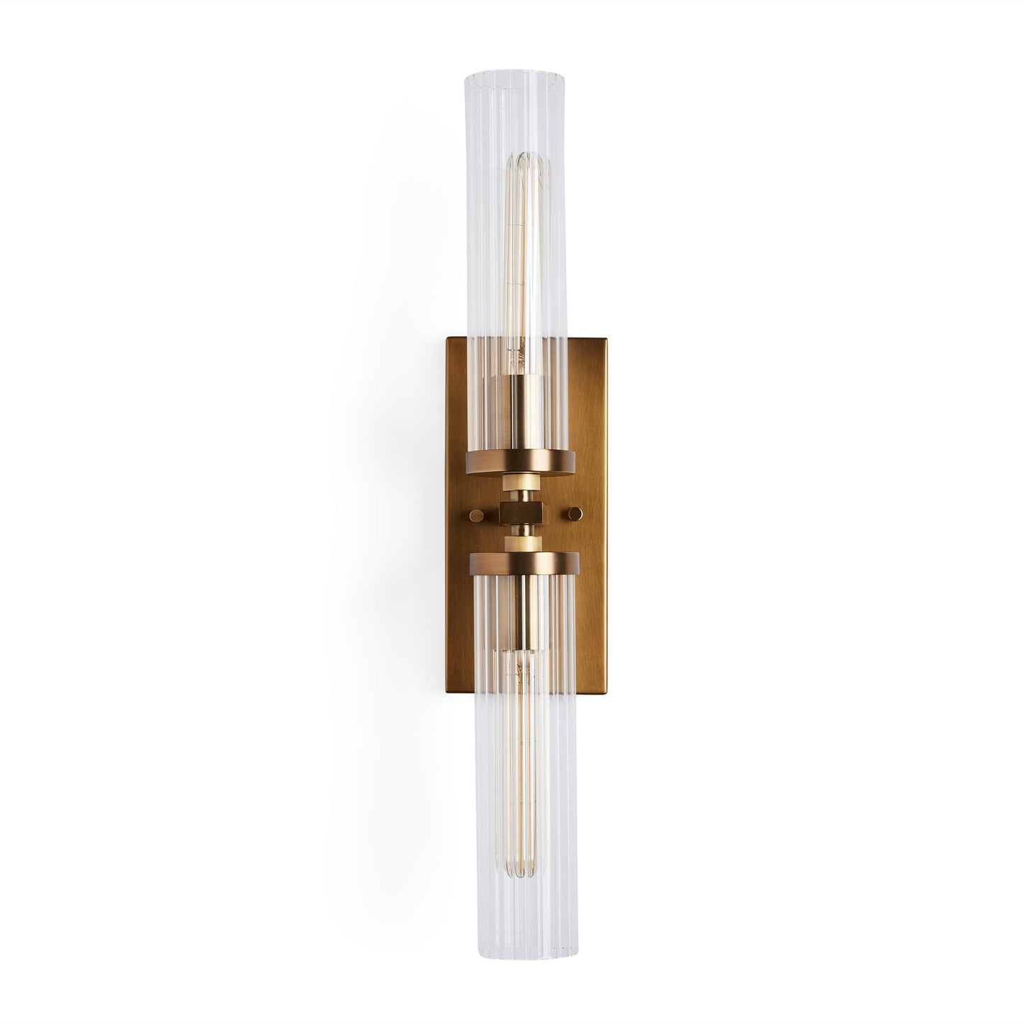 Andreas Glass Modern Wall Lamp 2 Light