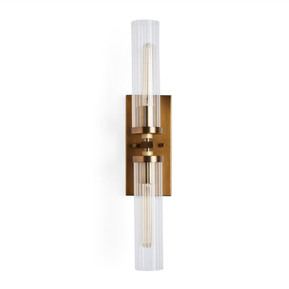 Andreas Glass Modern Wall Lamp 2 Light