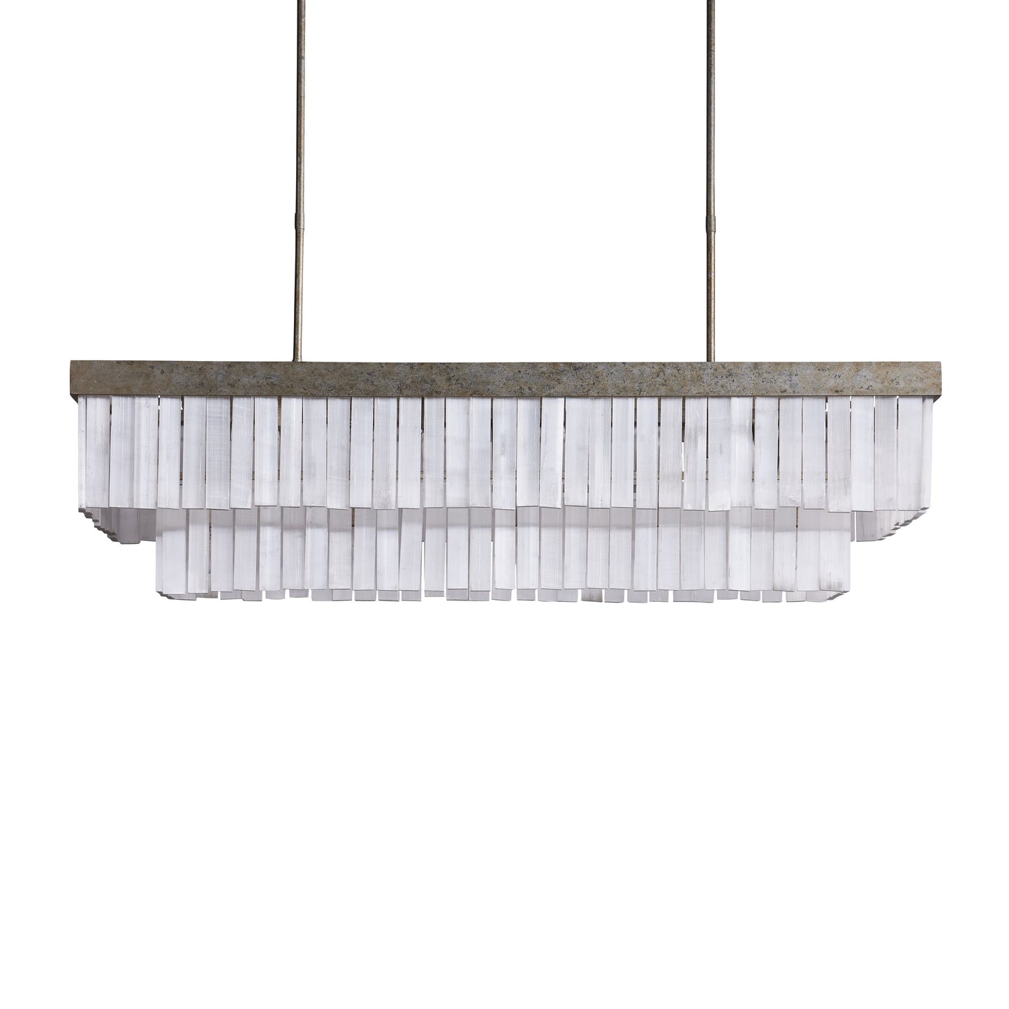Cameron Luxury Selenite Linear Chandelier 49'' 59''