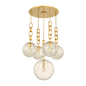 Madison Round Modern Designer Glass Chandelier