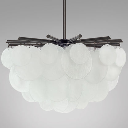 Ella Glass Round Pendant 35'' 47''
