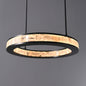 Rosario Luxury Round Rock Crystal Pendant Chandelier Lighting