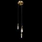 Kathleen Rock Crystal  Modern LED 3 Light Short shape Pendant Lamp Fixture