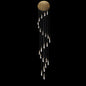 Kathleen 24 Light Long-eggplants Modern Rock Crystal Chandelier Staircase